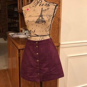 Old navy purple suede skirt